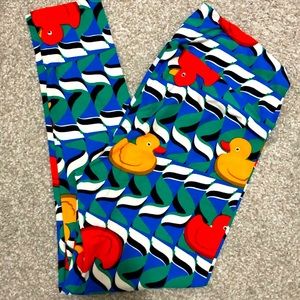 LuLaRoe TC Rubber Duck Leggings